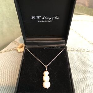 Helzberg Diamonds Sterling Pearl Necklace
